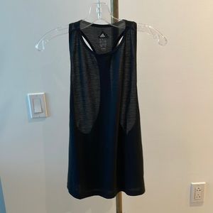 Adidas open back workout top